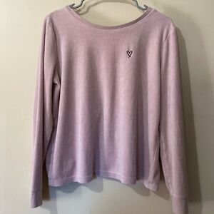 Women’s Victoria’s Secret Velour Foldover-Back Sweatshirt